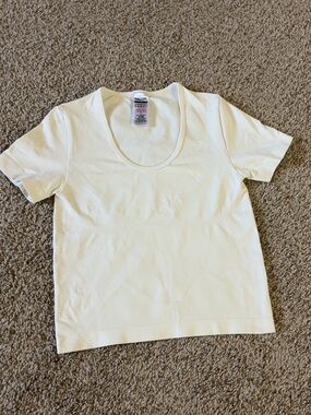 Gymshark White Scoop Neck Tank